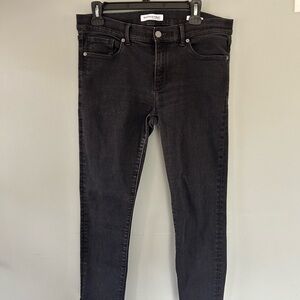 Banana Republic Skinny Ankle Jeans Size 31 Petite Womens Dark Wash Black